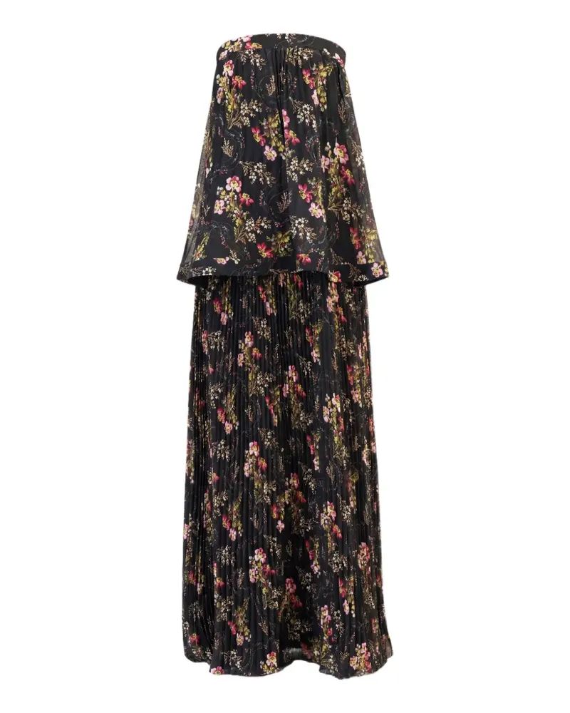 Cinq à Sept Rosaline Love Letter Maxikleid mit Blumenprint - Schwarz Schwarz