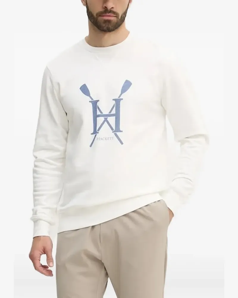 Hackett Sweatshirt mit Logo-Verzierung - Nude Nude