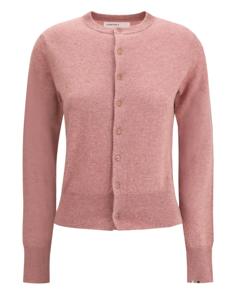 extreme cashmere N°300 Little 2 buttoned knitted cardigan - Rosa Rosa