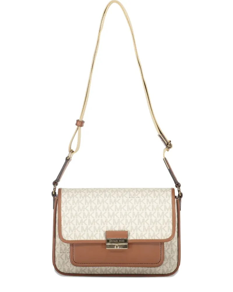 Michael Kors Bradshaw Schultertasche mit Monogramm - Nude Nude