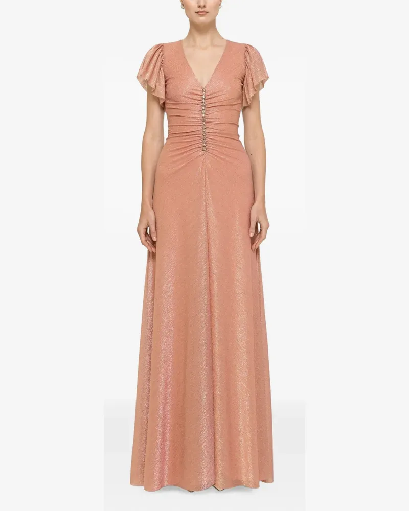 NISSA crystal-detail maxi dress - Rosa Rosa