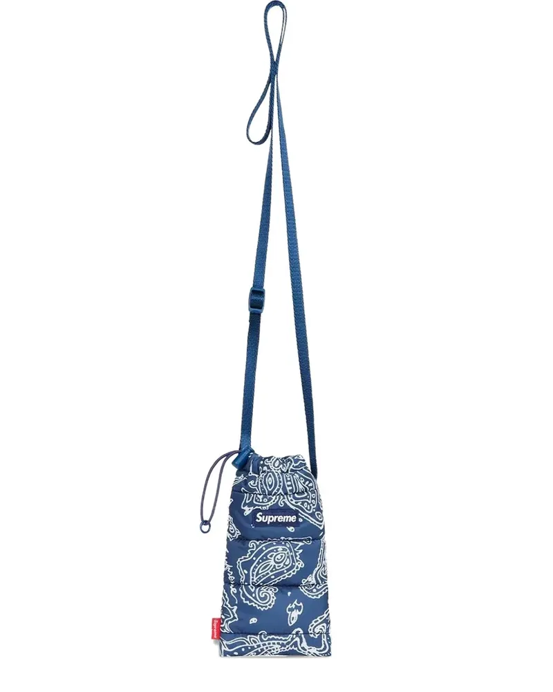 Supreme Being Puffer Neck Schultertasche - Blau Blau