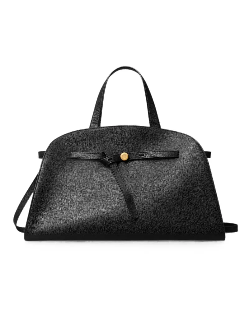 Tory Burch Shopper mit Logo-Schild - Schwarz Schwarz