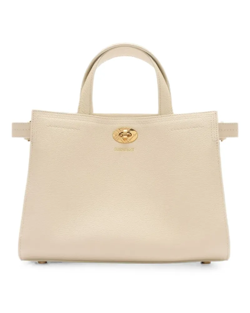 Burberry mini Cotswolds Check tote - Nude Nude