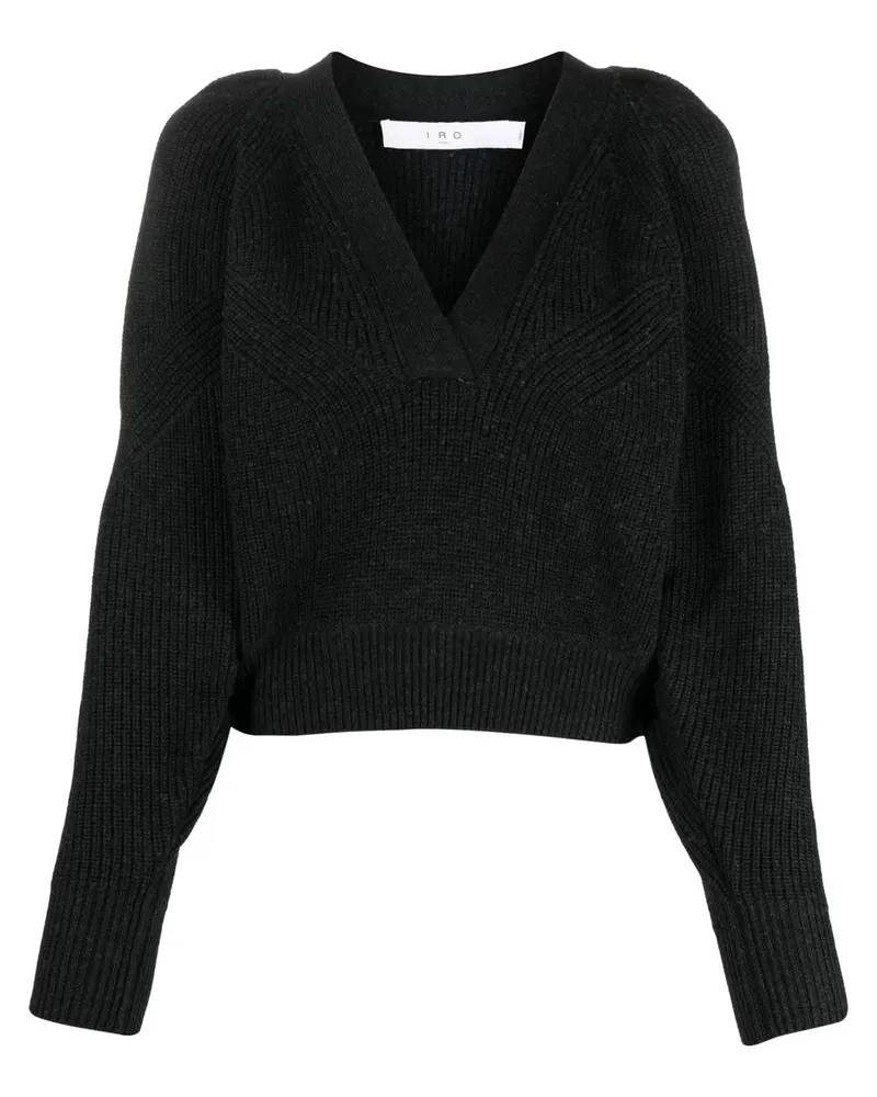 IRO Pullover mit V-Ausschnitt - Schwarz Schwarz