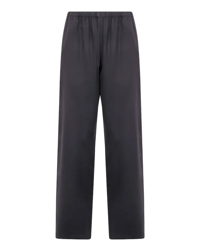 Laura Urbinati elasticated-waist wool trousers - Braun Braun