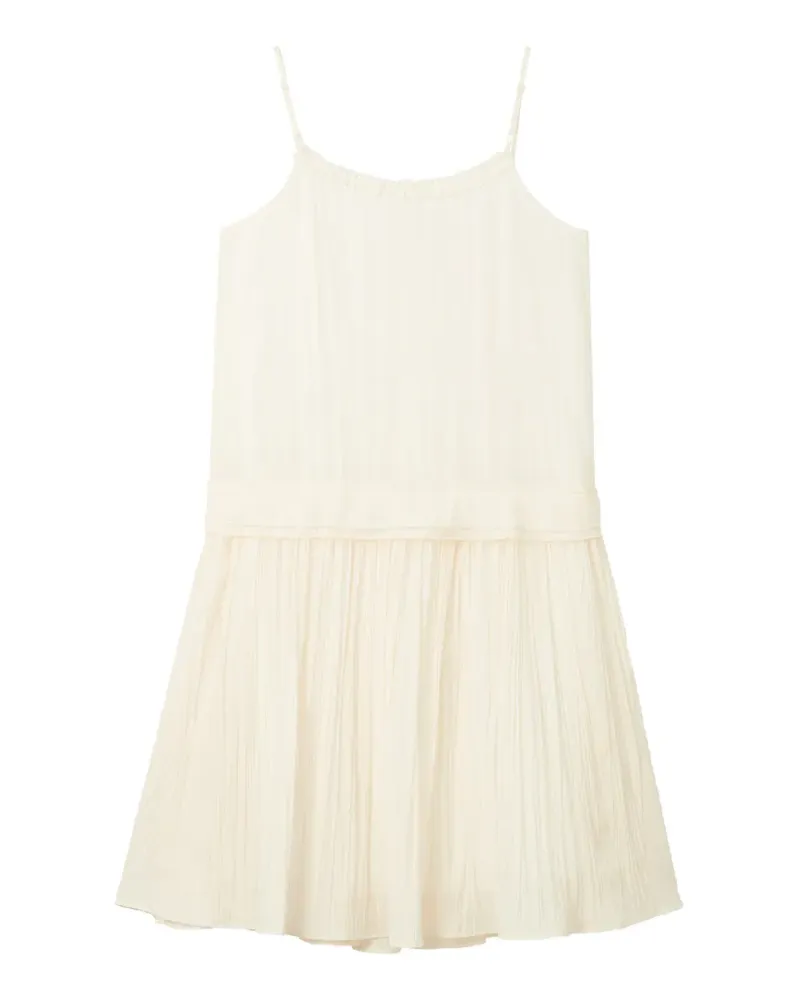 b+ab ruffled pleated mini dress - Nude Nude