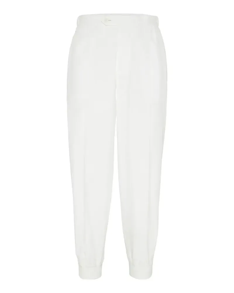 Brunello Cucinelli Hose mit Bundfalten - Weiß Weiß