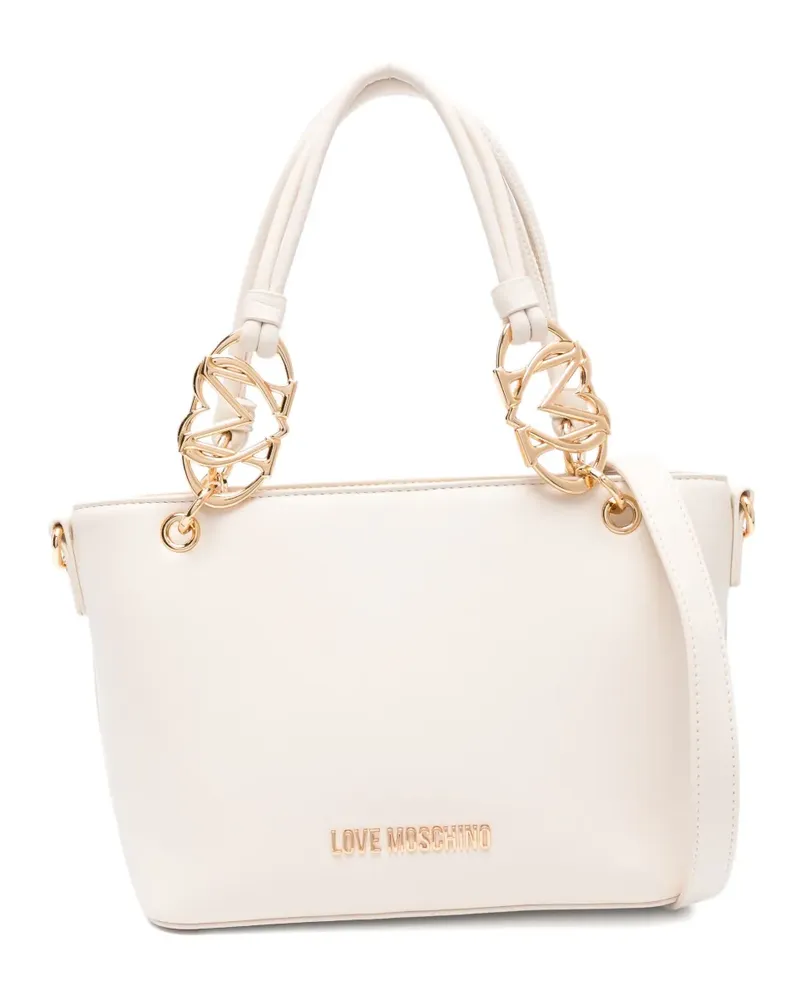 Moschino Tote Bag mit Kettenhenkel - Nude Nude