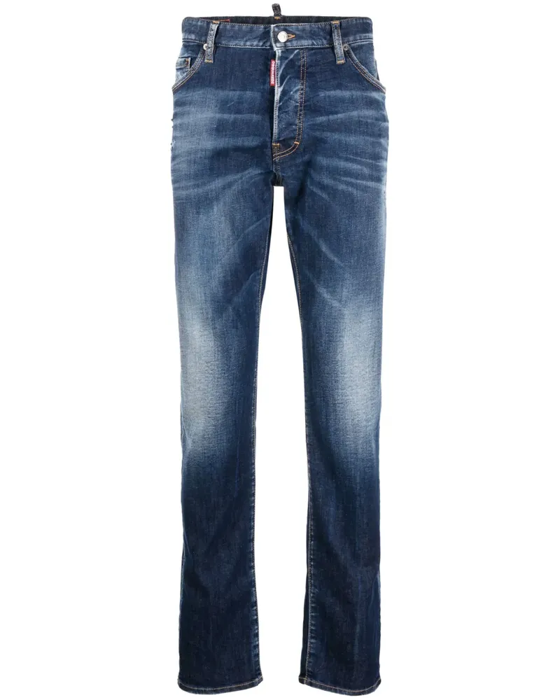 Dsquared2 Cool Guy Jeans in Distressed-Optik - Blau Blau