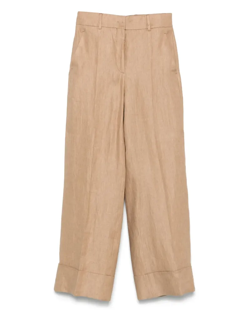 Incotex Hose aus Leinen - Nude Nude