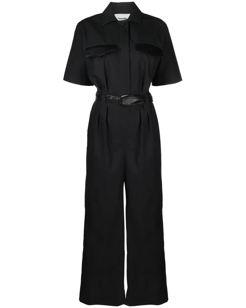 Nanushka Jumpsuit mit Gürtel - Schwarz Schwarz