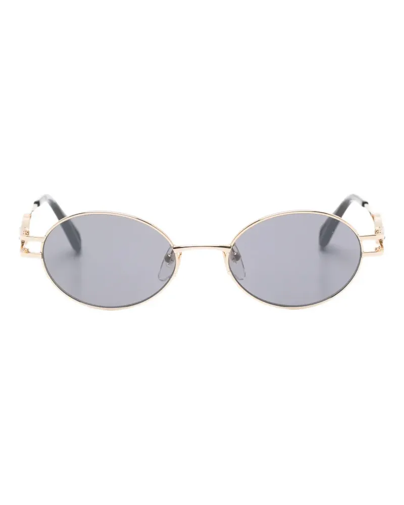 Zadig & Voltaire wing-detail oval-frame sunglasses - Gold Gold