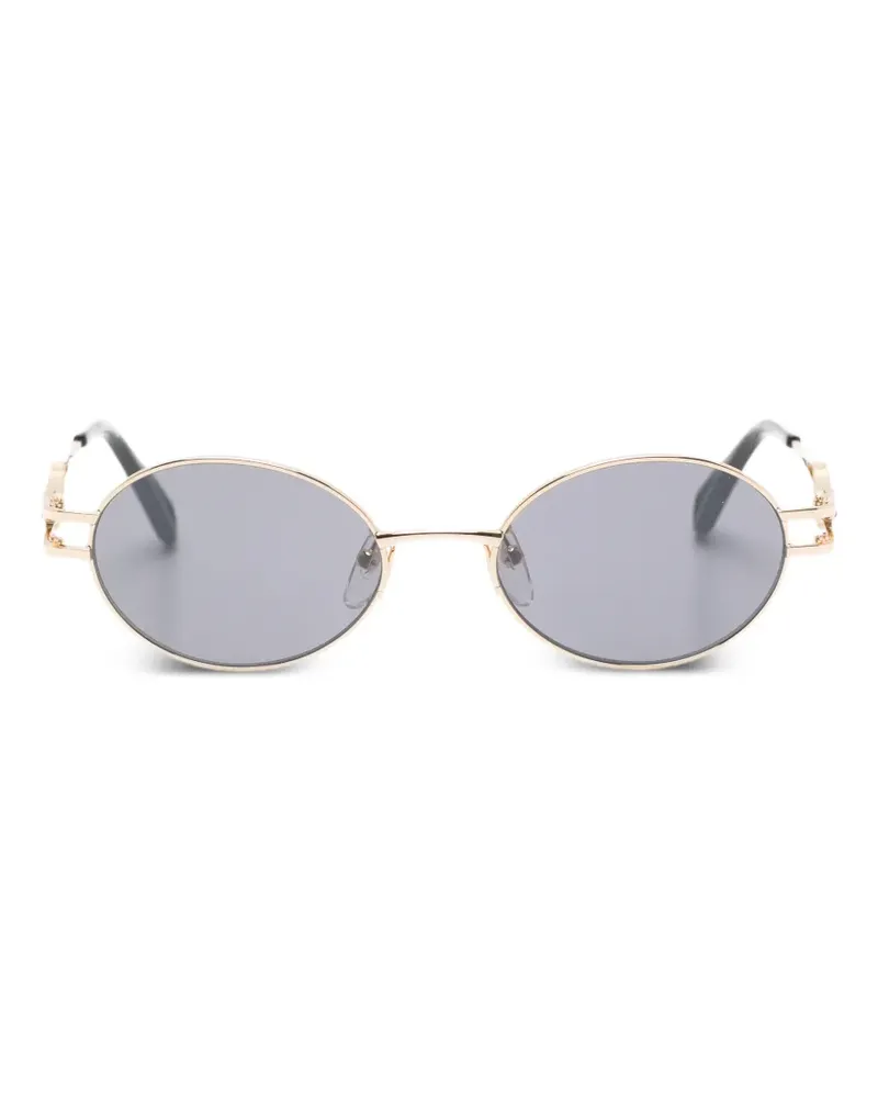 Zadig & Voltaire wing-detail oval-frame sunglasses - Gold Gold