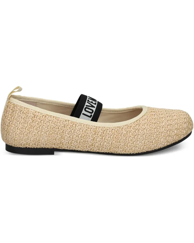 Moschino Ballerinas mit Riemchen - Nude Nude