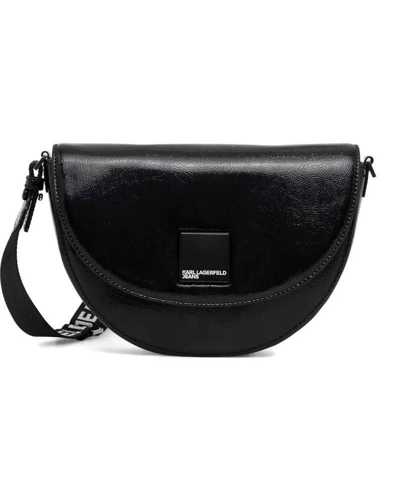 Karl Lagerfeld logo strap satchel - Schwarz Schwarz
