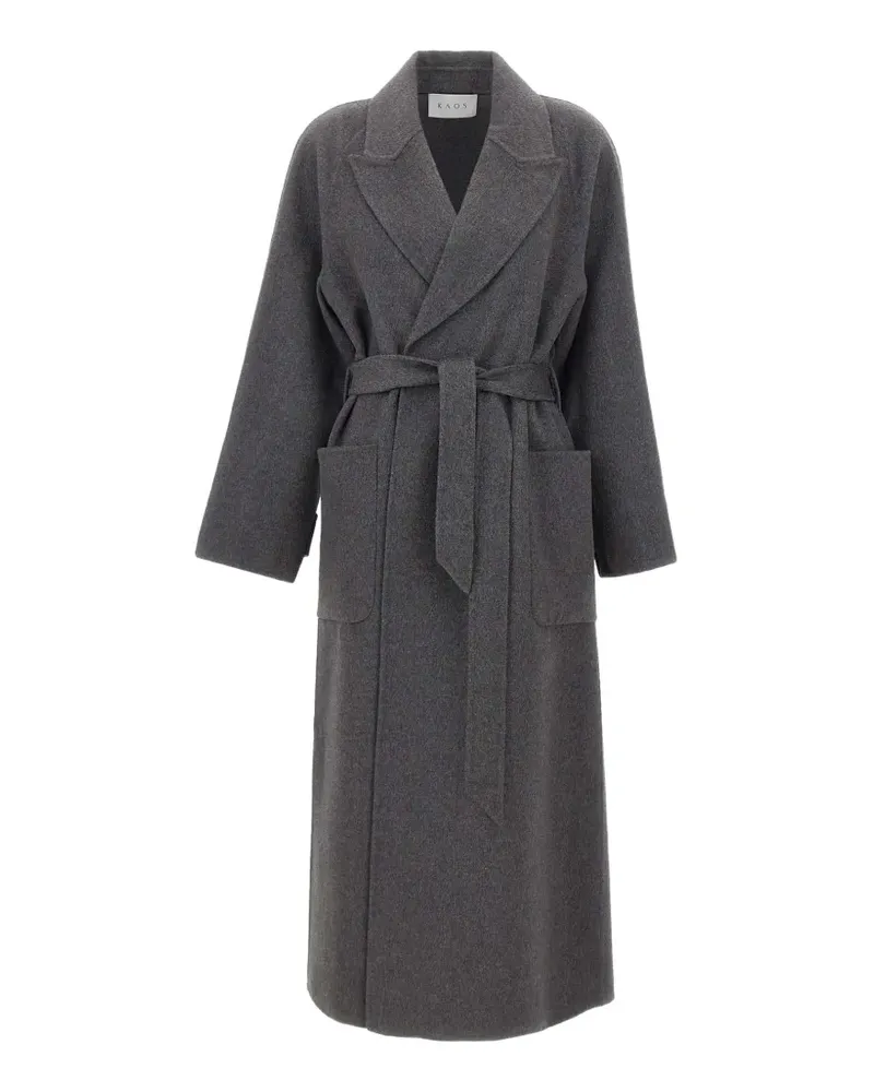 Kaos belted lapel coat - Grau Grau