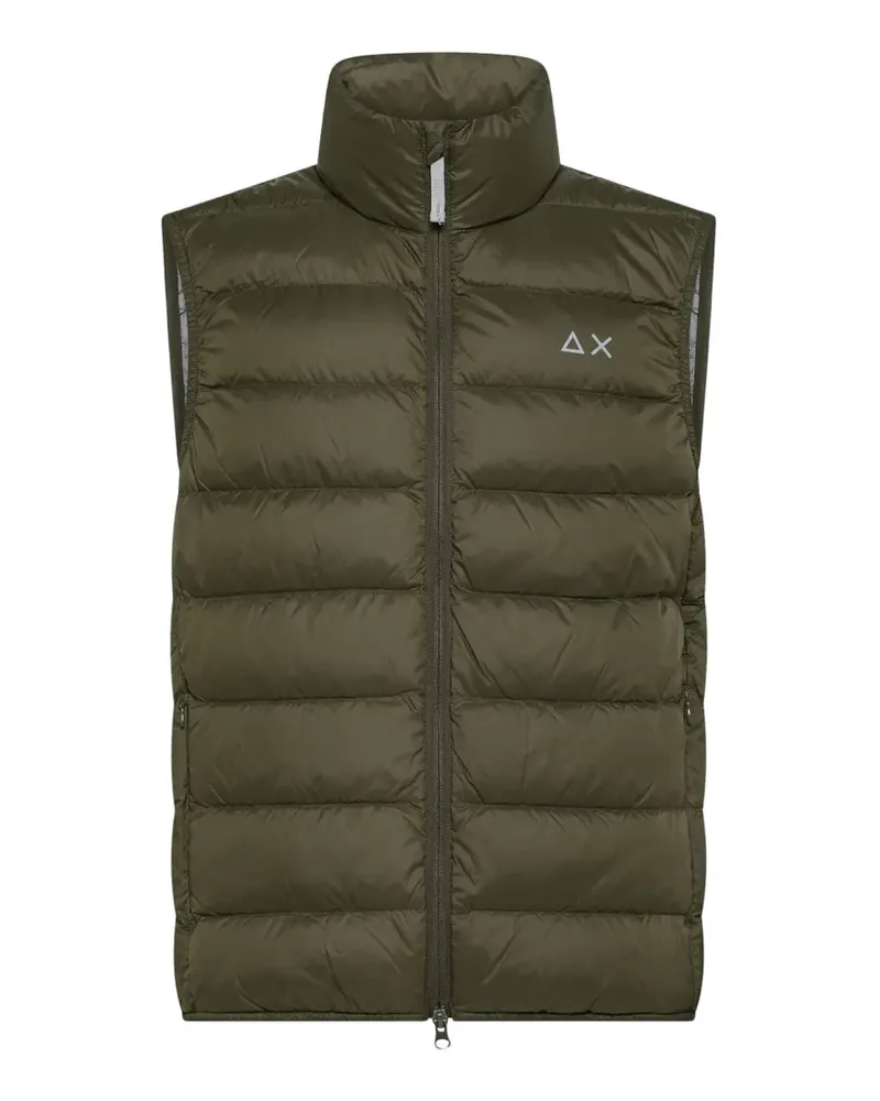 Sun68 quilted high-neck gilet - Grün Grün