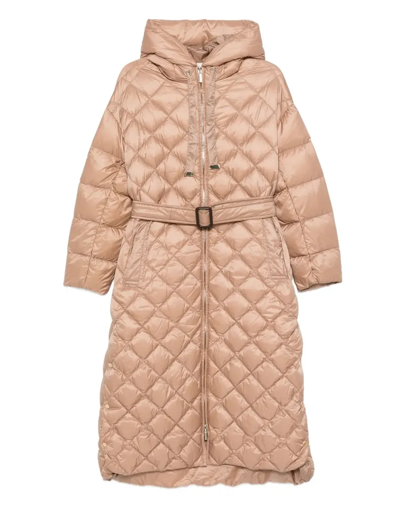 Max Mara hooded quilted coat - Nude Nude