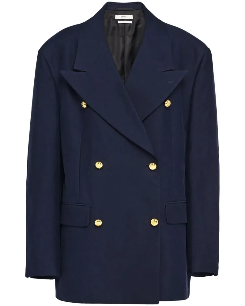 Prada Doppelreihiges Sakko - Blau Blau