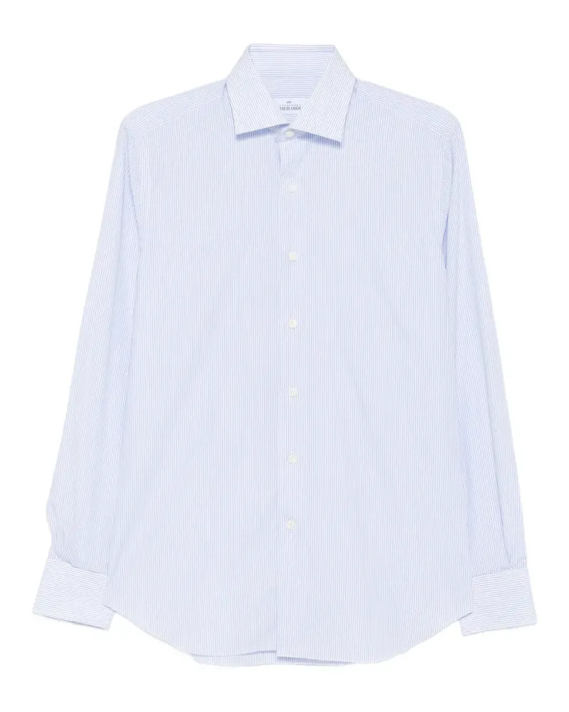 Alessandro Gherardi striped cotton shirt - Weiß Weiß