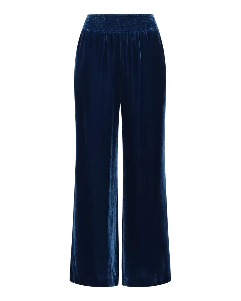 Maliparmi velvet straight-leg trousers - Blau Blau