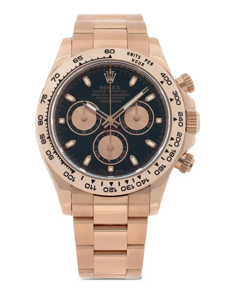 Rolex Black Chronograph Daytona Armbanduhr 40mm - Schwarz Schwarz