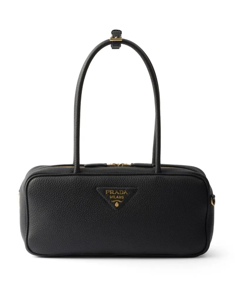Prada Handtasche aus Leder - Schwarz Schwarz