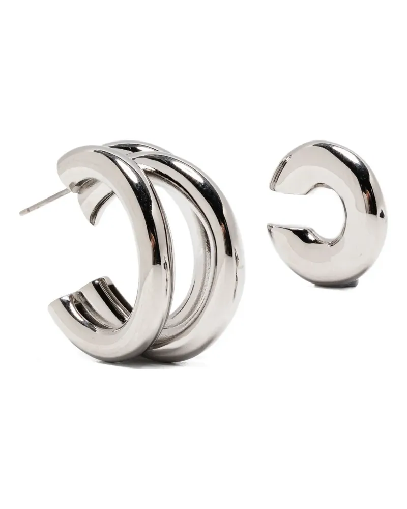 Paco Rabanne Set aus Ohrringen und Manschetten im Layering-Look - Silber Silber