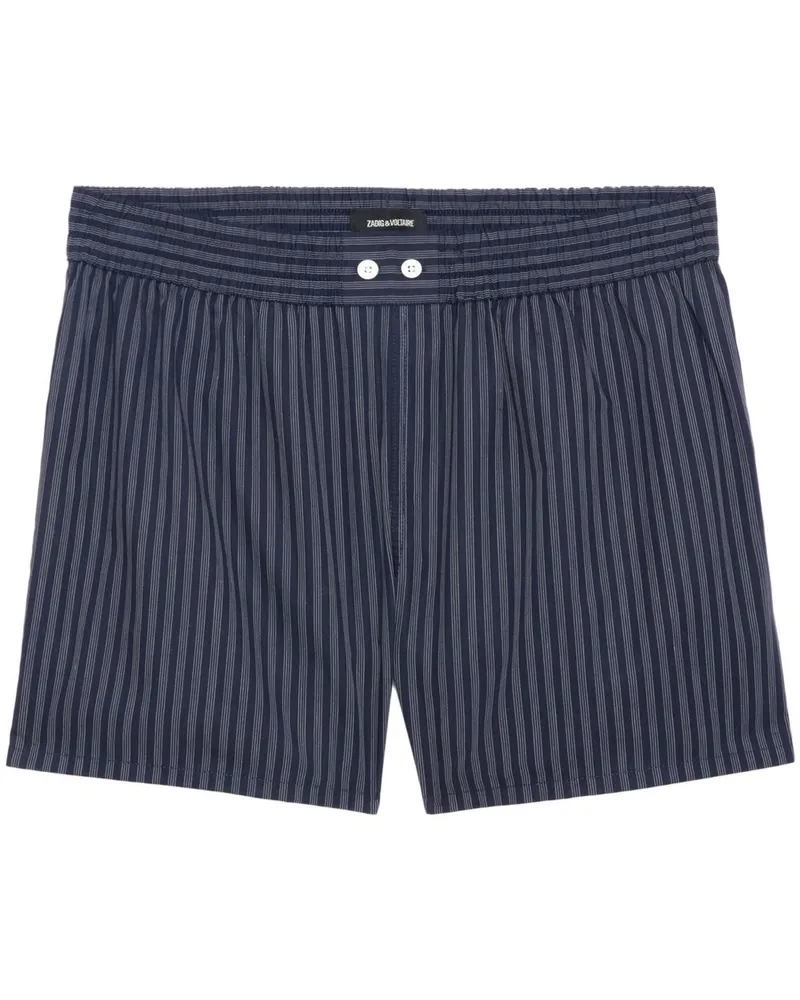Zadig & Voltaire Gestreifte Shorts - Blau Blau