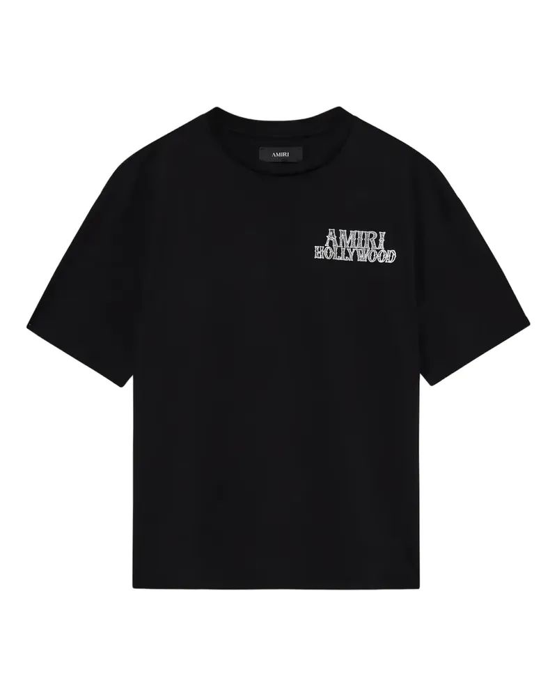 Amiri Hollywood T-Shirt mit grafischem Print - Schwarz Schwarz