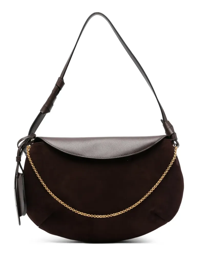 NEOUS Libra Schultertasche mit Kettendetail - Braun Braun