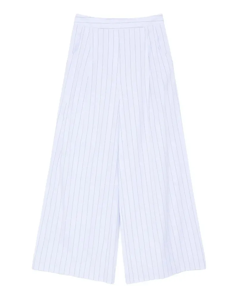 Erika Cavallini pinstriped pleated trousers - Blau Blau