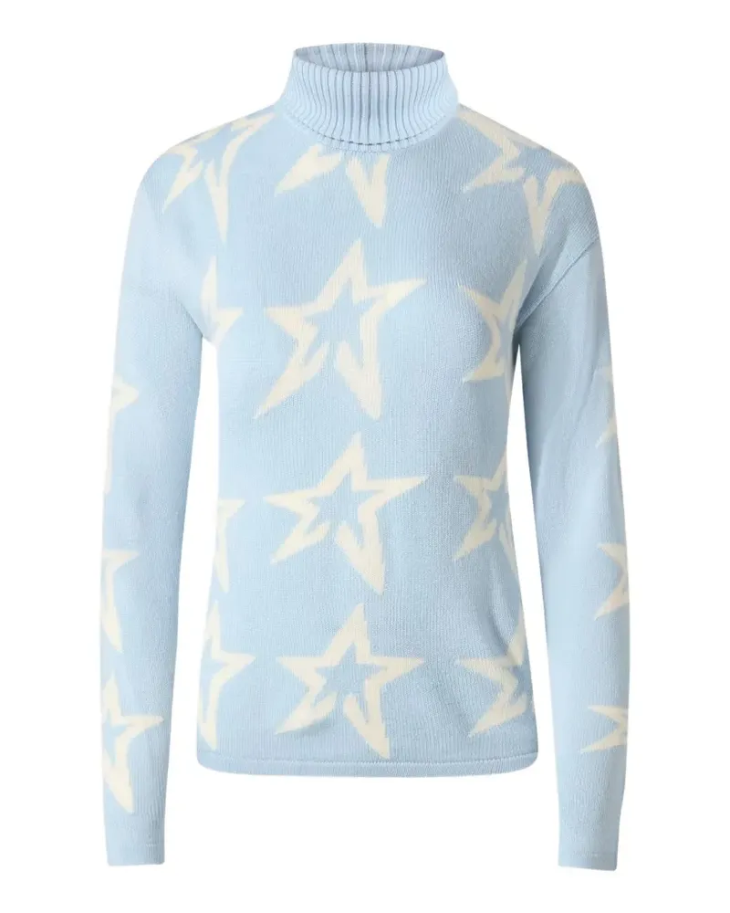 Perfect Moment Star Dust Pullover aus Merinowolle - Blau Blau