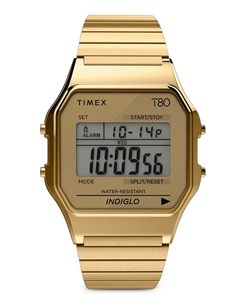 Timex T80 Digital 34mm watch - Gold Gold