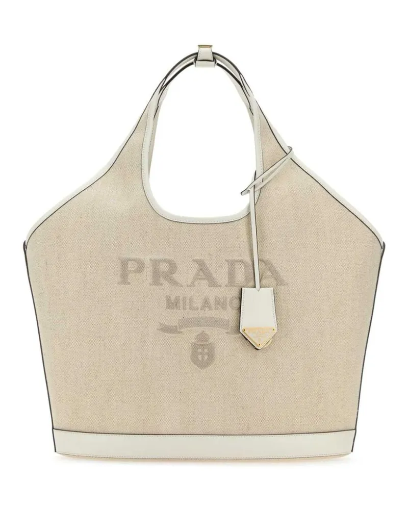 Prada Tote Bag aus Canvas - Nude Nude