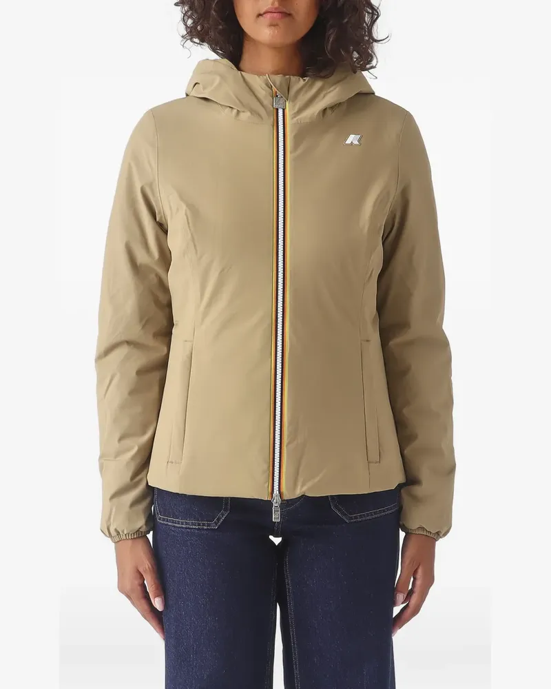 K-Way Wendbare Lily Kapuzenjacke - Nude Nude