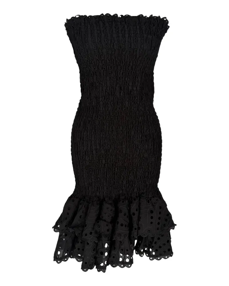 Charo Ruiz Schulterfreies Liliana Kleid - Schwarz Schwarz