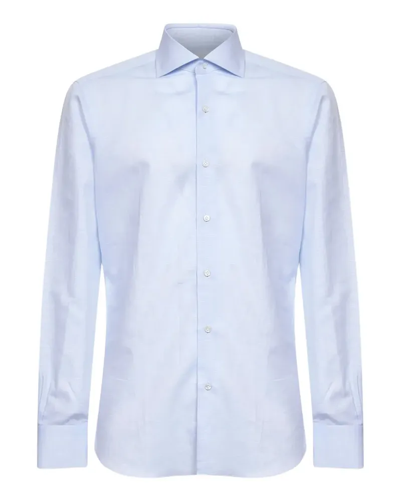BARBA Klassisches Hemd - Blau Blau