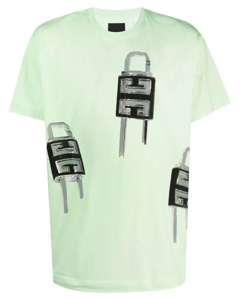 Givenchy T-Shirt mit Illustrations-Print - Grün Grün