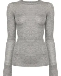 Sa Su Phi Gerippter Strickpullover Grau