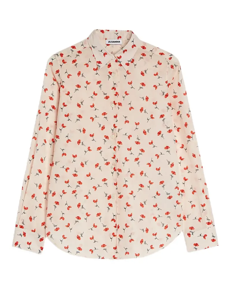 Jil Sander Hemd mit Blumen-Print - Nude Nude