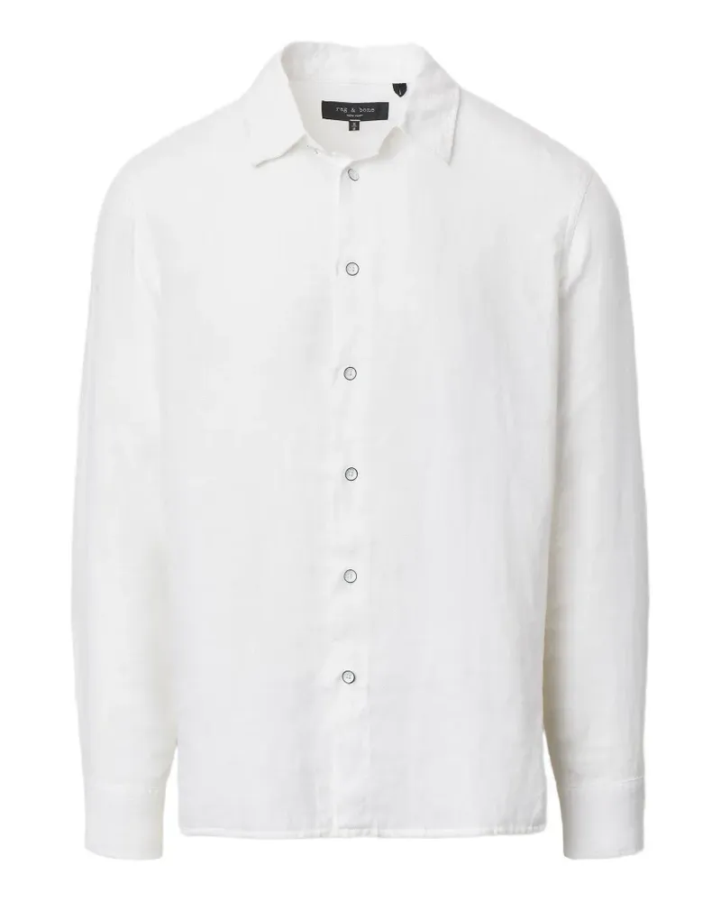 Rag & Bone Finch long-sleeve linen shirt - Weiß Weiß