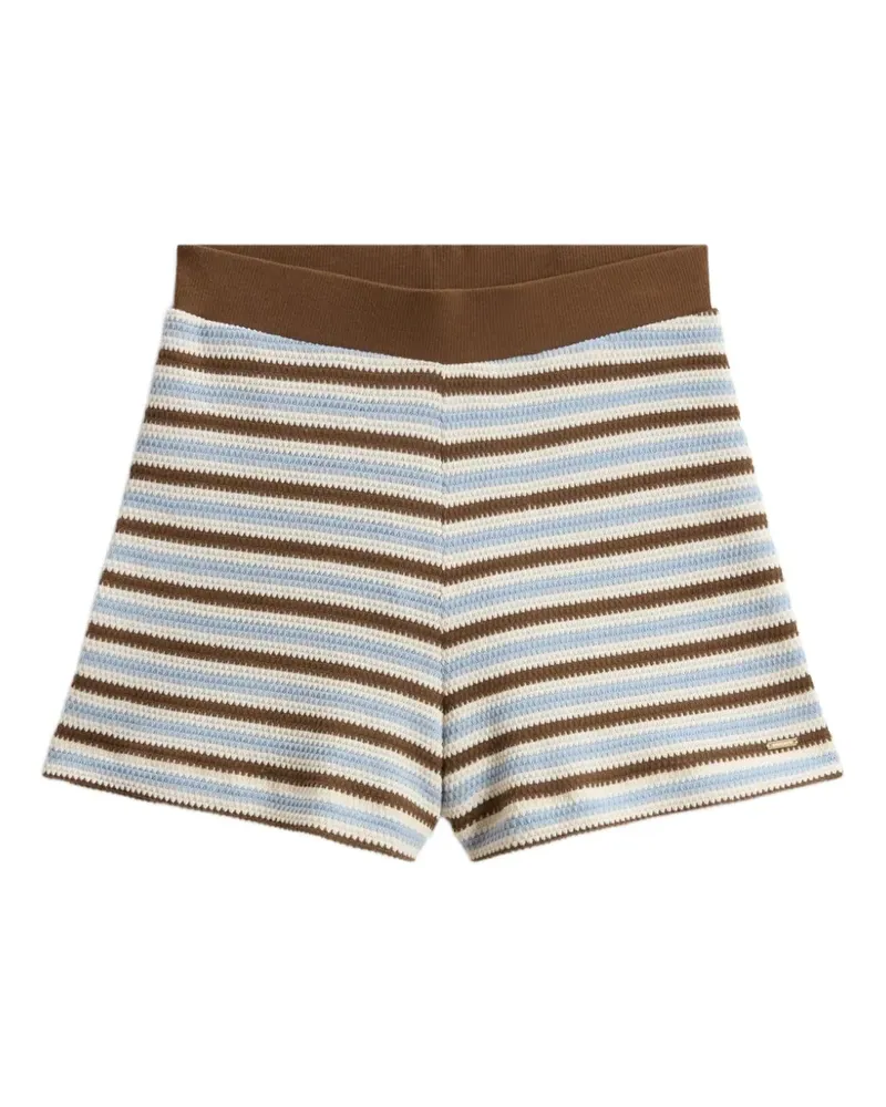 Woolrich Gestrickte Shorts mit Streifen - Braun Braun