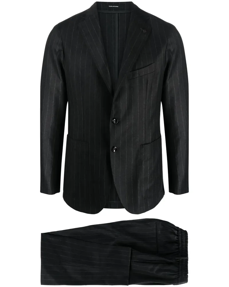 Tagliatore Einreihiger Anzug mit Nadelstreifen - Grau Grau
