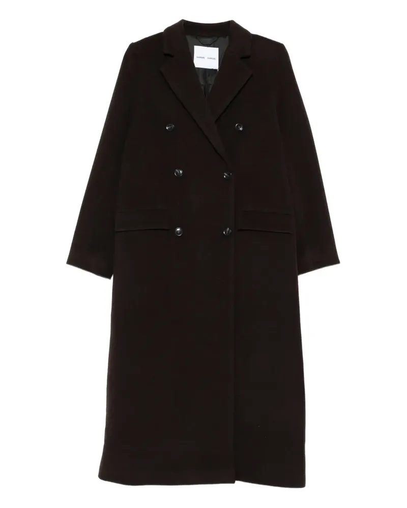 Samsøe & Samsøe Doppelreihiger Mantel - Braun Braun