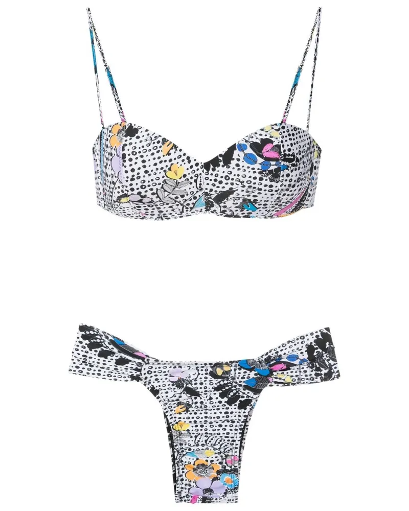 Amir Slama Bikini mit grafischem Print - Mehrfarbig Mehrfarbig