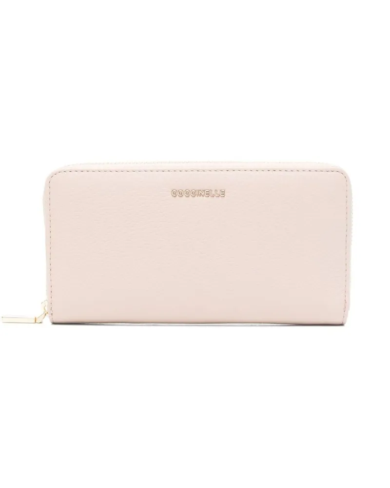 Coccinelle Metallic Soft Portemonnaie - Nude Nude