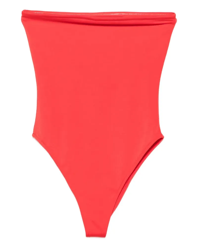 Roberta Einer x Kiss 'n Thrill Matilda schulterfreier Badeanzug - Rot Rot