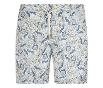 Bulldog Badeshorts mit Paisley-Print - Nude